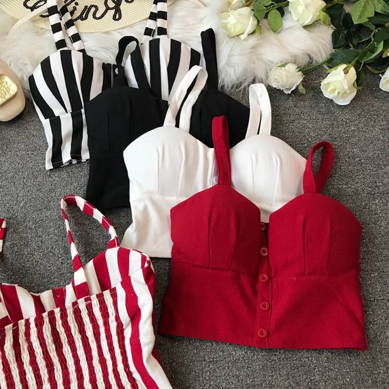 Striped Crop Top - Women’s Clothing & Accessories - Clothing - 6 - 2024