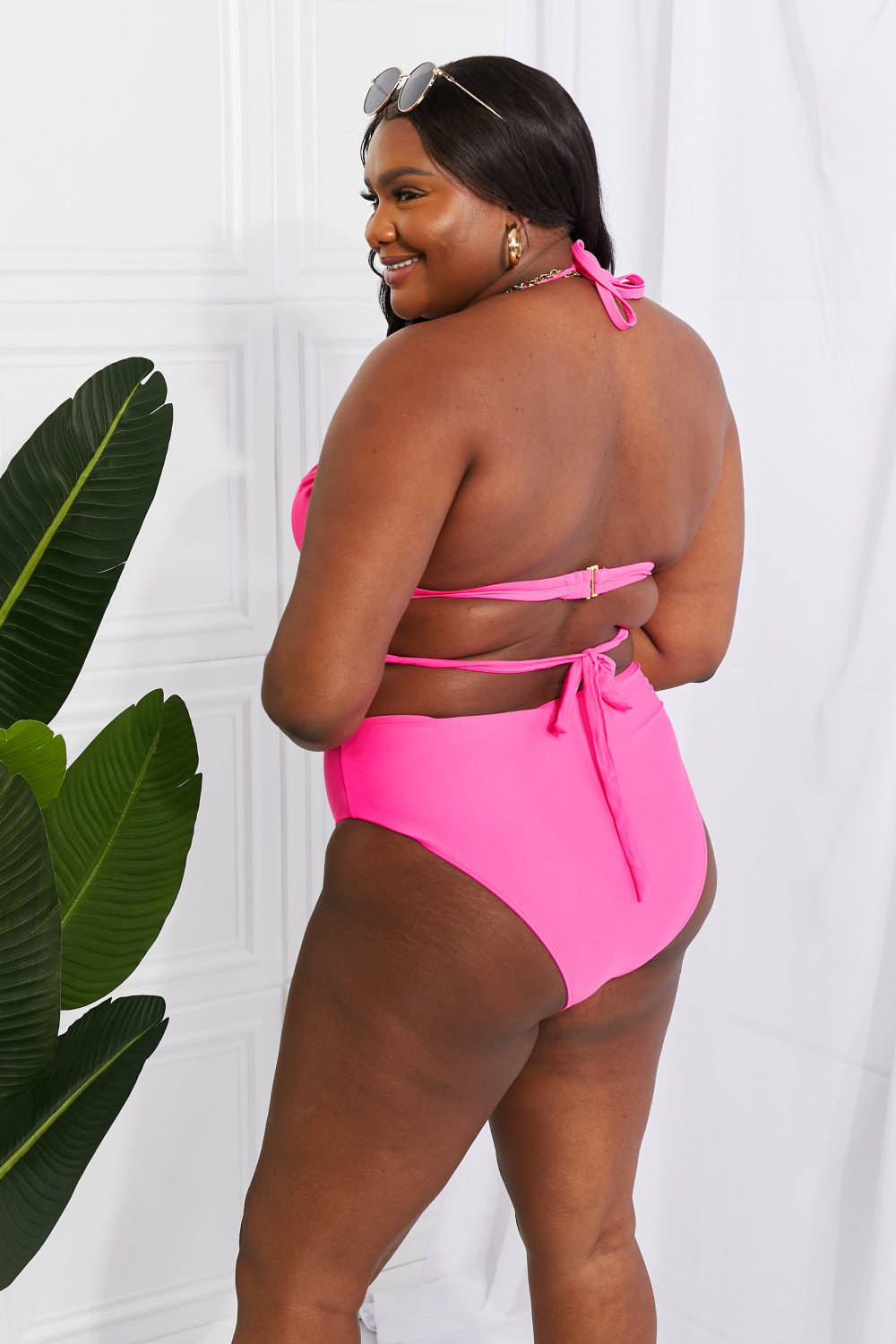Summer Splash Halter Bikini Set in Pink - Women’s Clothing & Accessories - Swimwear - 9 - 2024