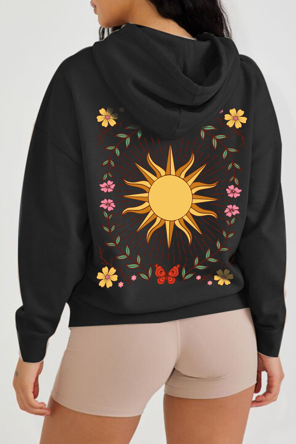 Sun Graphic Hooded Jacket - Women’s Clothing & Accessories - Shirts & Tops - 7 - 2024
