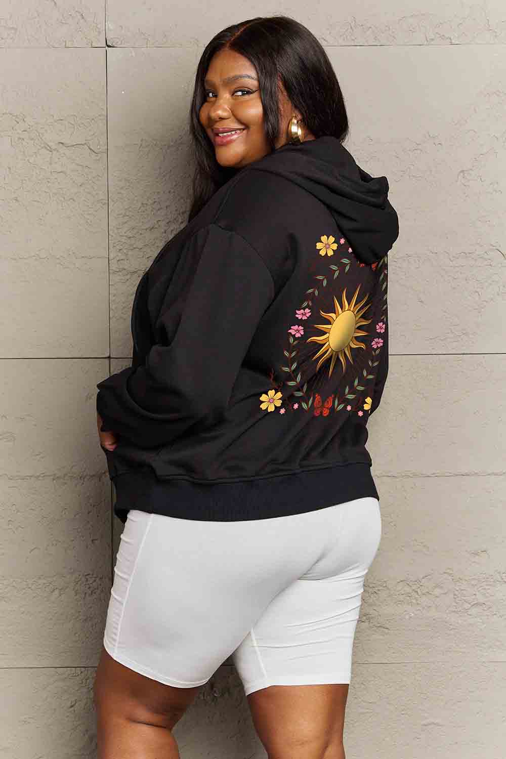 Sun Graphic Hooded Jacket - Women’s Clothing & Accessories - Shirts & Tops - 4 - 2024