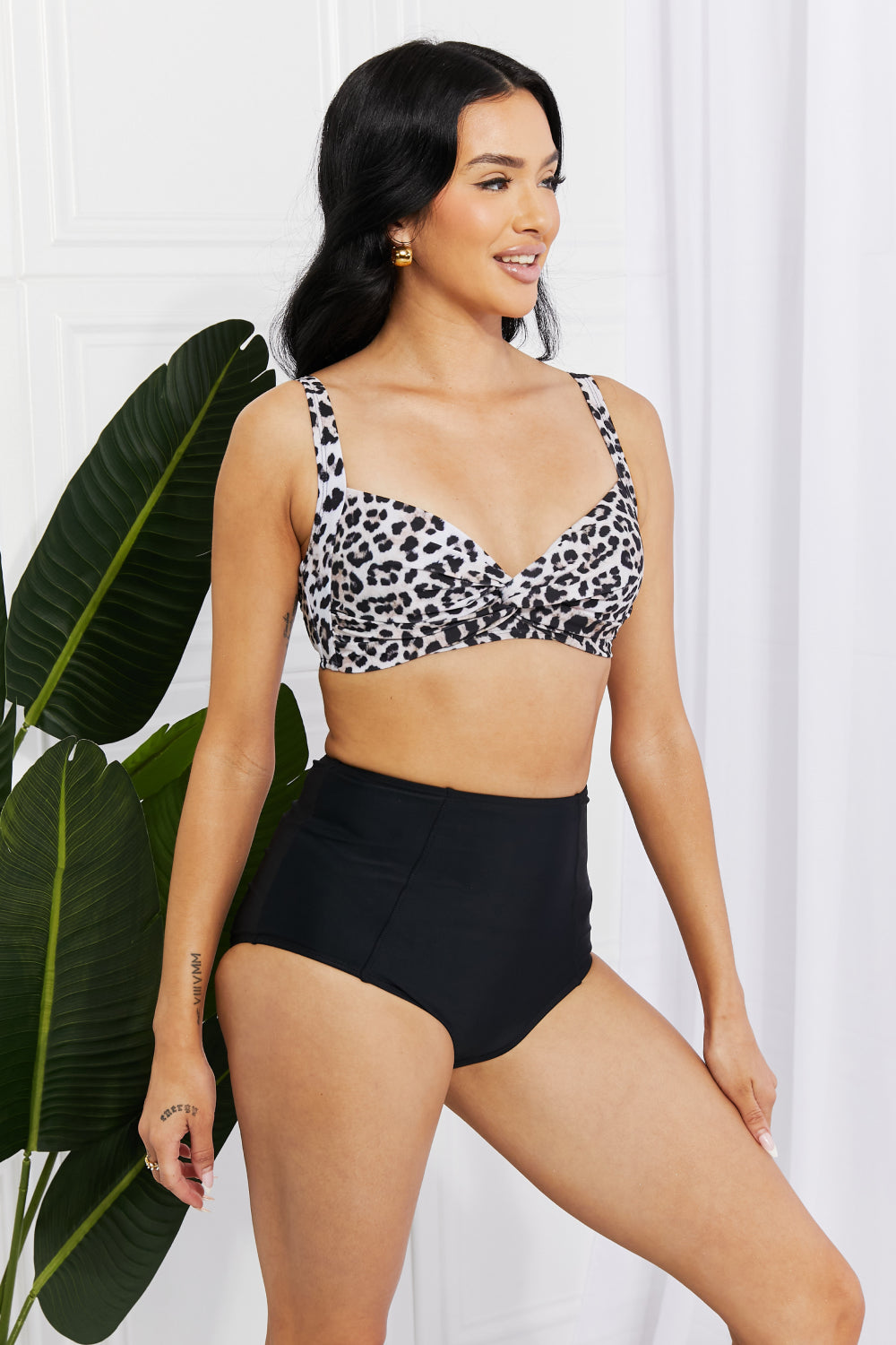 Take A Dip Twist High-Rise Bikini in Leopard - Leopard / S - Women’s Clothing & Accessories - Swimwear - 1 - 2024