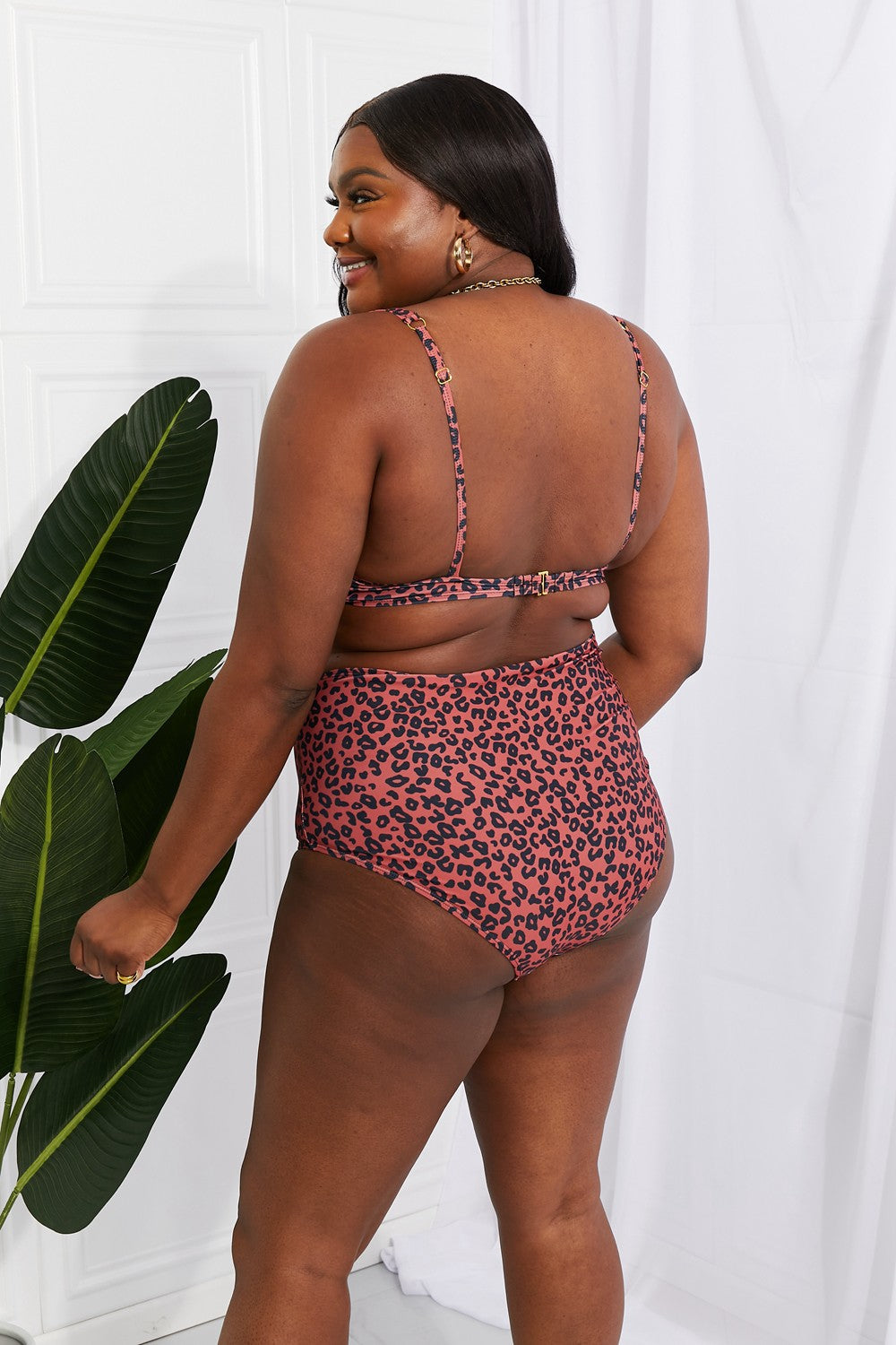 Take A Dip Twist High-Rise Bikini in Ochre - Women’s Clothing & Accessories - Swimwear - 2 - 2024
