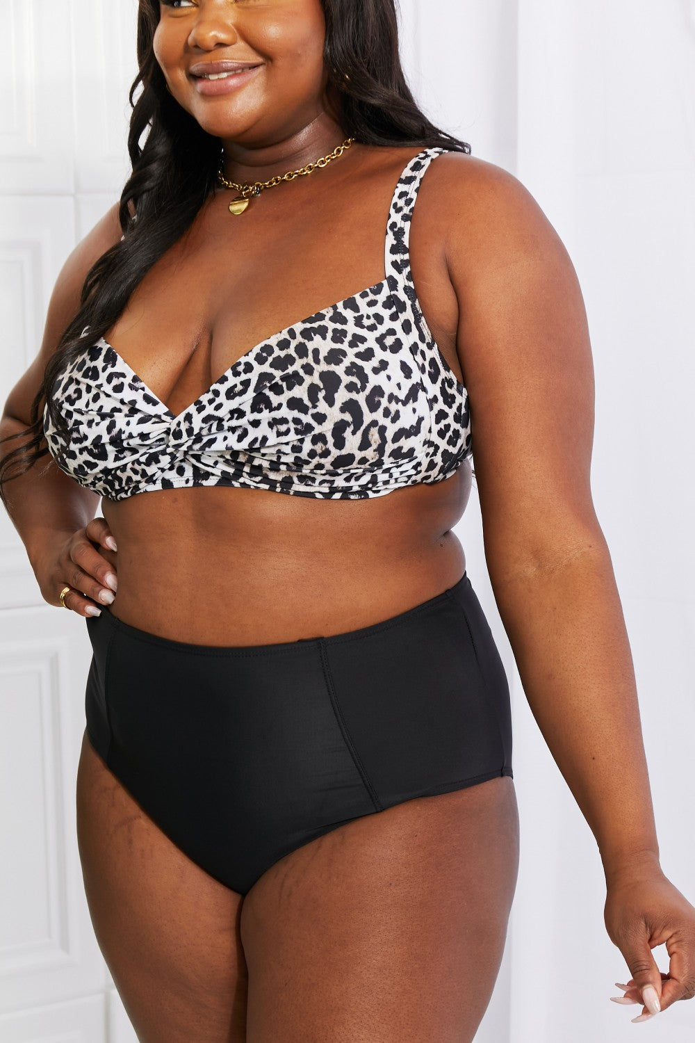 Take A Dip Twist High-Rise Bikini in Leopard - Women’s Clothing & Accessories - Swimwear - 9 - 2024