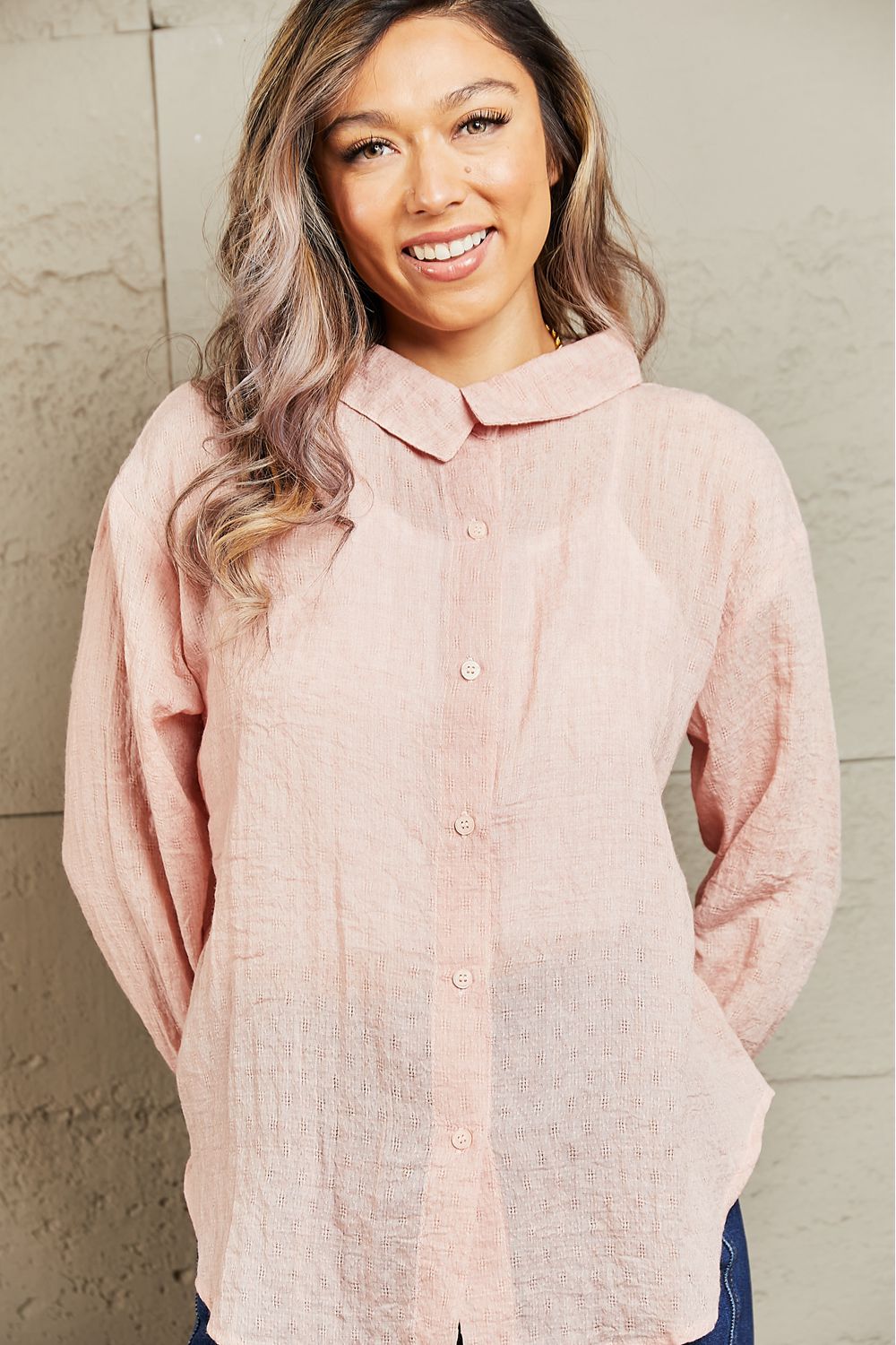Take Me Out Lightweight Button Down Top - Women’s Clothing & Accessories - Shirts & Tops - 5 - 2024