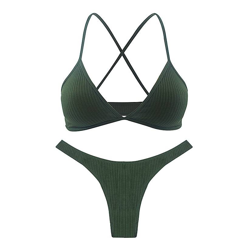 Thin Cotton Underwear Set - Green Bra set / S - Women’s Clothing & Accessories - Underwear - 22 - 2024