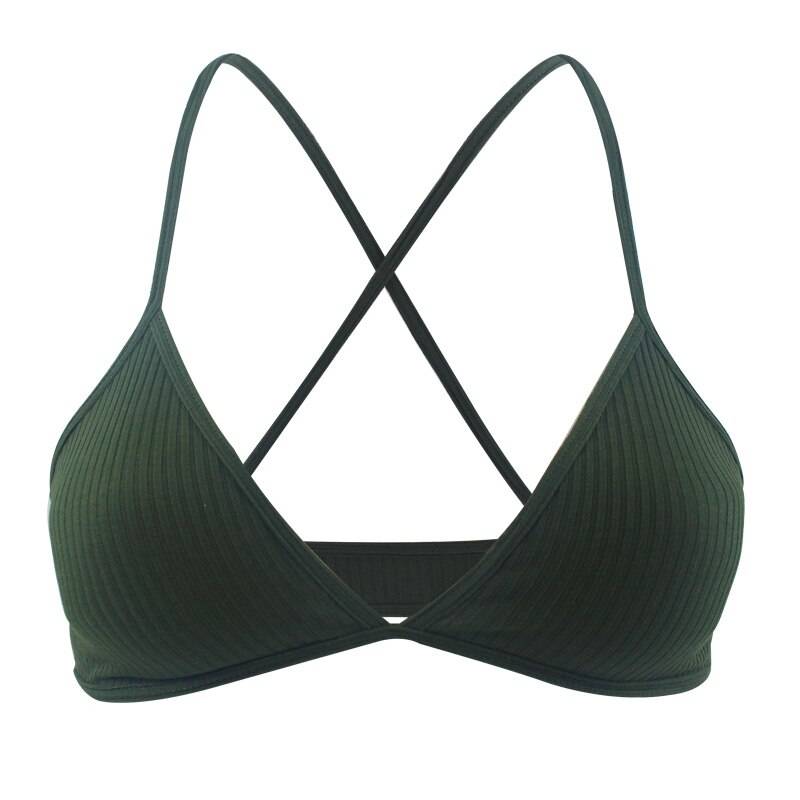 Thin Cotton Underwear Set - Green Bralette / S - Women’s Clothing & Accessories - Underwear - 32 - 2024