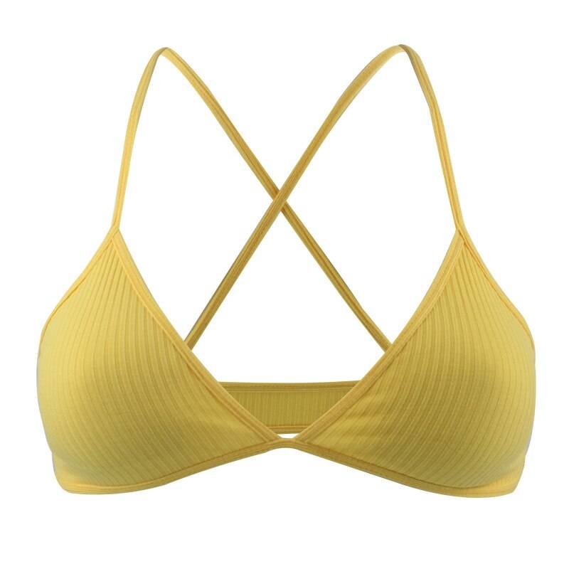 Thin Cotton Underwear Set - Yellow Bralette / S - Women’s Clothing & Accessories - Underwear - 35 - 2024