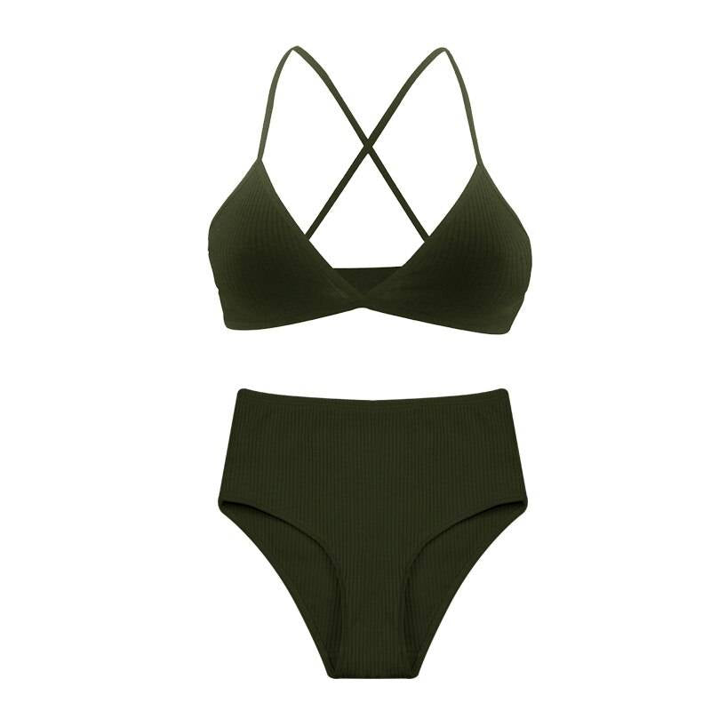 Thin Cotton Underwear Set - Green Bra set1 / S - Women’s Clothing & Accessories - Underwear - 18 - 2024