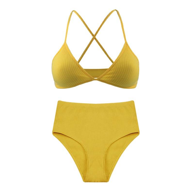 Thin Cotton Underwear Set - Yellow Bra set1 / S - Women’s Clothing & Accessories - Underwear - 23 - 2024