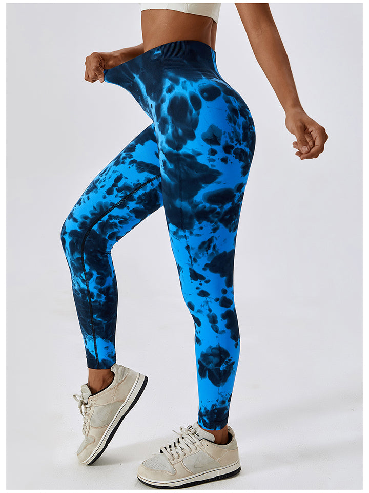 Tie Dye Wide Waistband Active Leggings - Women’s Clothing & Accessories - Pants - 18 - 2024