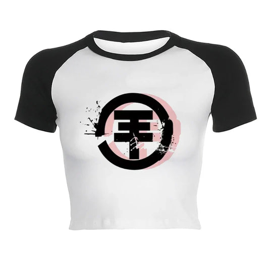 Tokio Hotel Short Sleeve Crop Top - H228 / M - Women’s Clothing & Accessories - Shirts & Tops - 1 - 2024