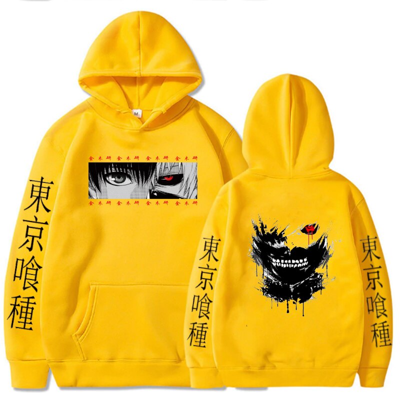 Tokyo Ghoul Hoodies - Multiple Styles - Yellow / L - Women’s Clothing & Accessories - Shirts & Tops - 5 - 2024