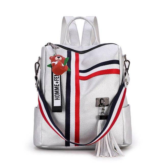 Women’s Trendy Backpack - Silver - Women’s Clothing & Accessories - Backpacks - 13 - 2024