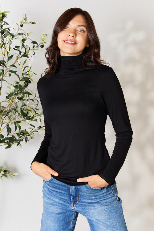 Turtleneck Long Sleeve Blouse - Black / S - Women’s Clothing & Accessories - Shirts & Tops - 1 - 2024