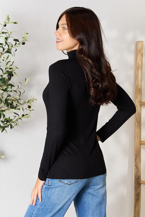 Turtleneck Long Sleeve Blouse - Women’s Clothing & Accessories - Shirts & Tops - 2 - 2024