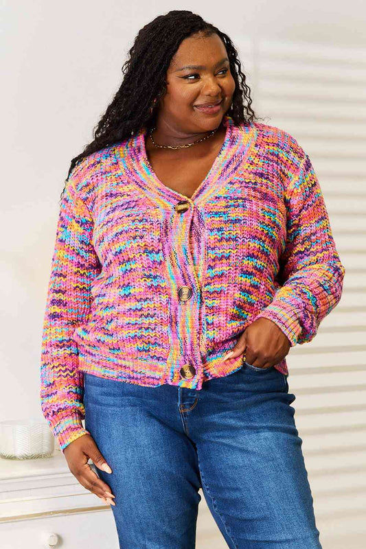 V-Neck Long Sleeve Cardigan - Multicolor / S - Women’s Clothing & Accessories - Shirts & Tops - 1 - 2024
