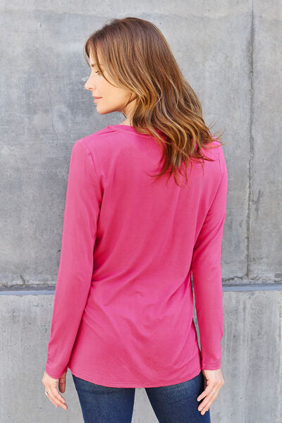 V-Neck Long Sleeve Top - Women’s Clothing & Accessories - Shirts & Tops - 11 - 2024