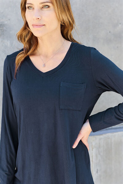 V-Neck Long Sleeve Top - Women’s Clothing & Accessories - Shirts & Tops - 18 - 2024