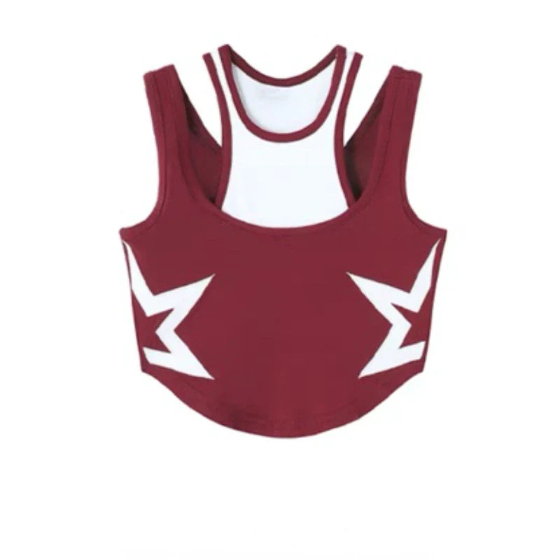 Vintage Star Graphic Tank Top - American Retro - Red / S - Women’s Clothing & Accessories - Shirts & Tops - 7 - 2024