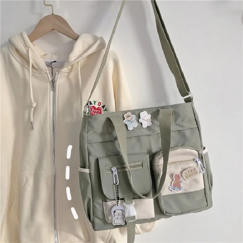 Waterproof Canvas Handbag - Green / 34X27X10cm - Women’s Clothing & Accessories - Handbags - 10 - 2024
