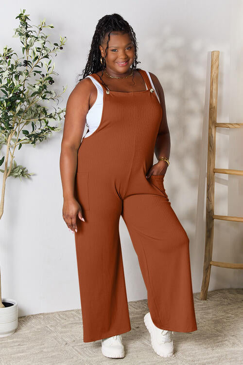 Wide Strap Overall with Pockets - Women’s Clothing & Accessories - Jumpsuits & Rompers - 11 - 2024
