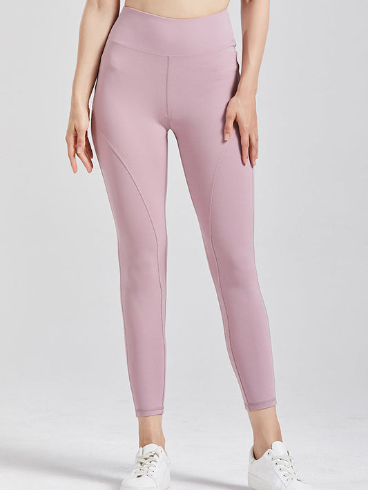 Wide Waistband Active Leggings - Light Pink / S - Women’s Clothing & Accessories - Pants - 1 - 2024