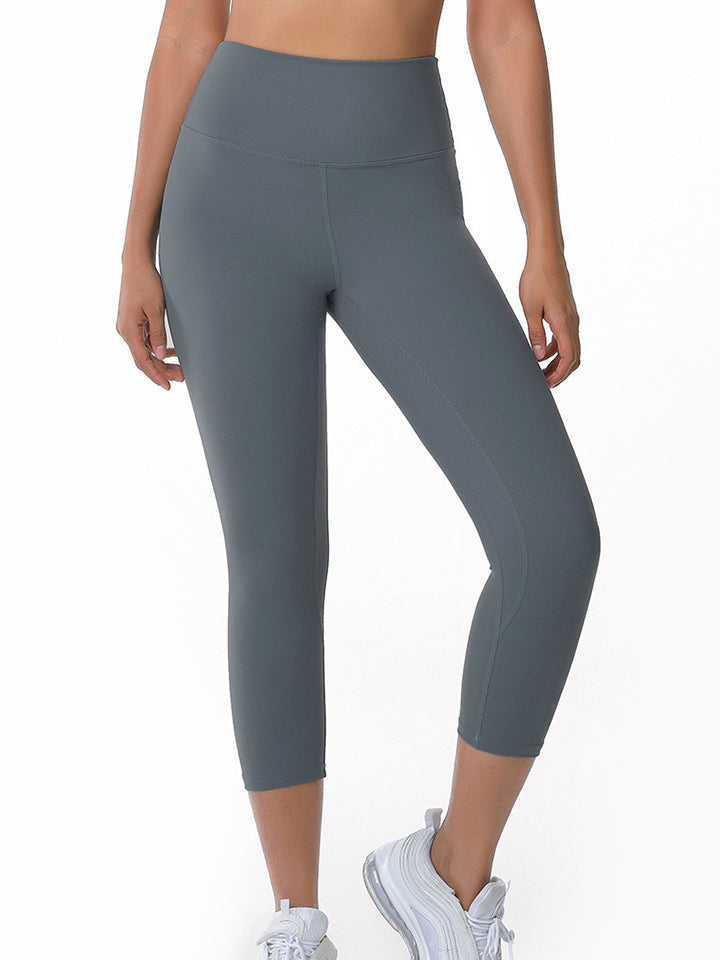 Wide Waistband Active Leggings - Blue / S - Women’s Clothing & Accessories - Activewear - 7 - 2024