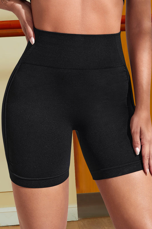 Wide Waistband Sports Shorts - Black / S - Women’s Clothing & Accessories - Shorts - 1 - 2024