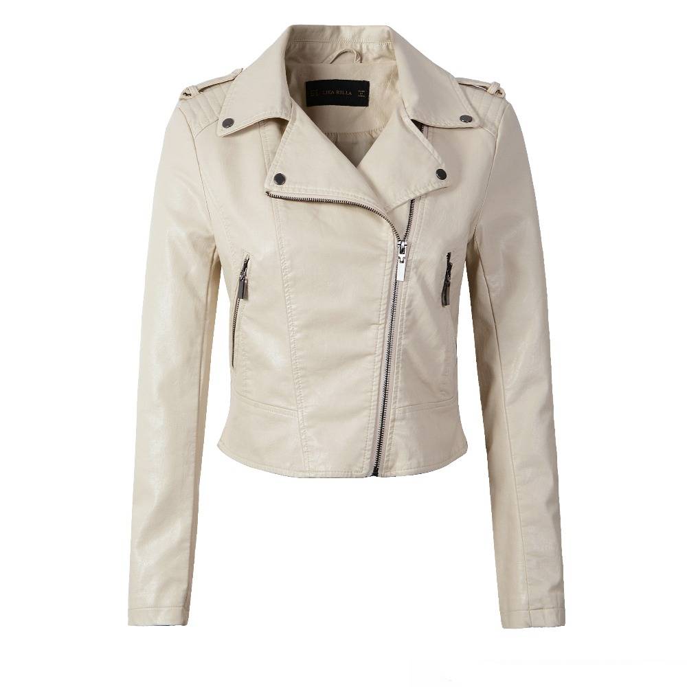 Winter Biker Jacket - Beige / XL - Women’s Clothing & Accessories - Coats & Jackets - 4 - 2024