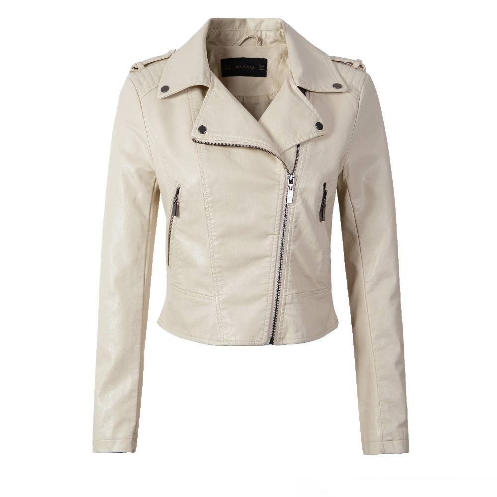 Winter Biker Jacket - Beige / XL - Women’s Clothing & Accessories - Coats & Jackets - 6 - 2024