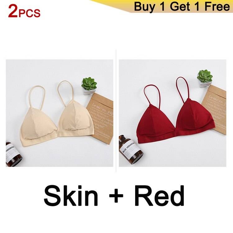 Wireless Soft Women’s Bra - Skin/Red / One Size / Nearest Warehouse - Women’s Clothing & Accessories - Bras - 14 - 2024