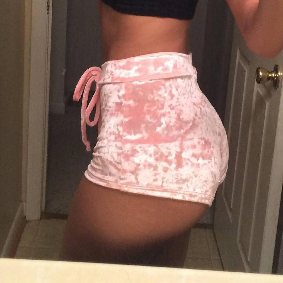 Women’s Dolphin Velvet Shorts - Bottoms - 1