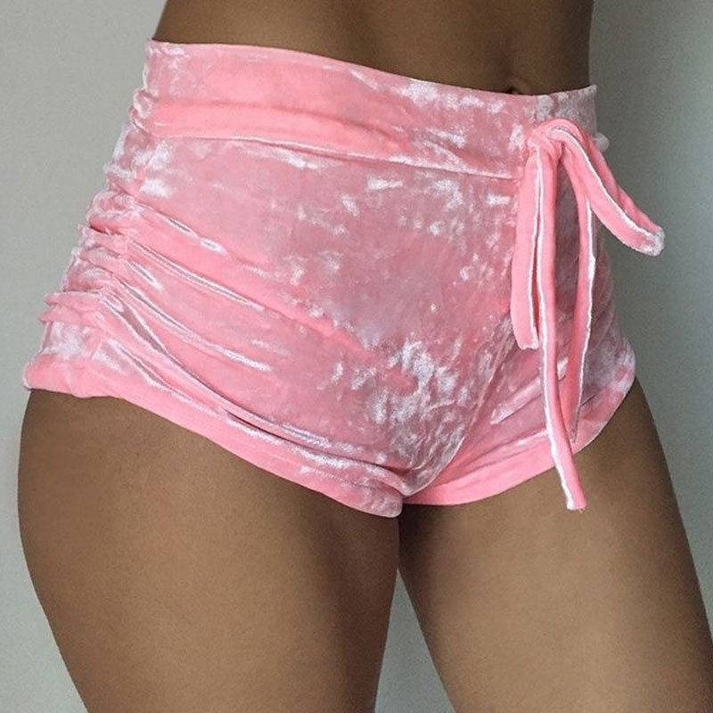 Women’s Dolphin Velvet Shorts - Pink / L - Bottoms - Shorts - 12 - 2024