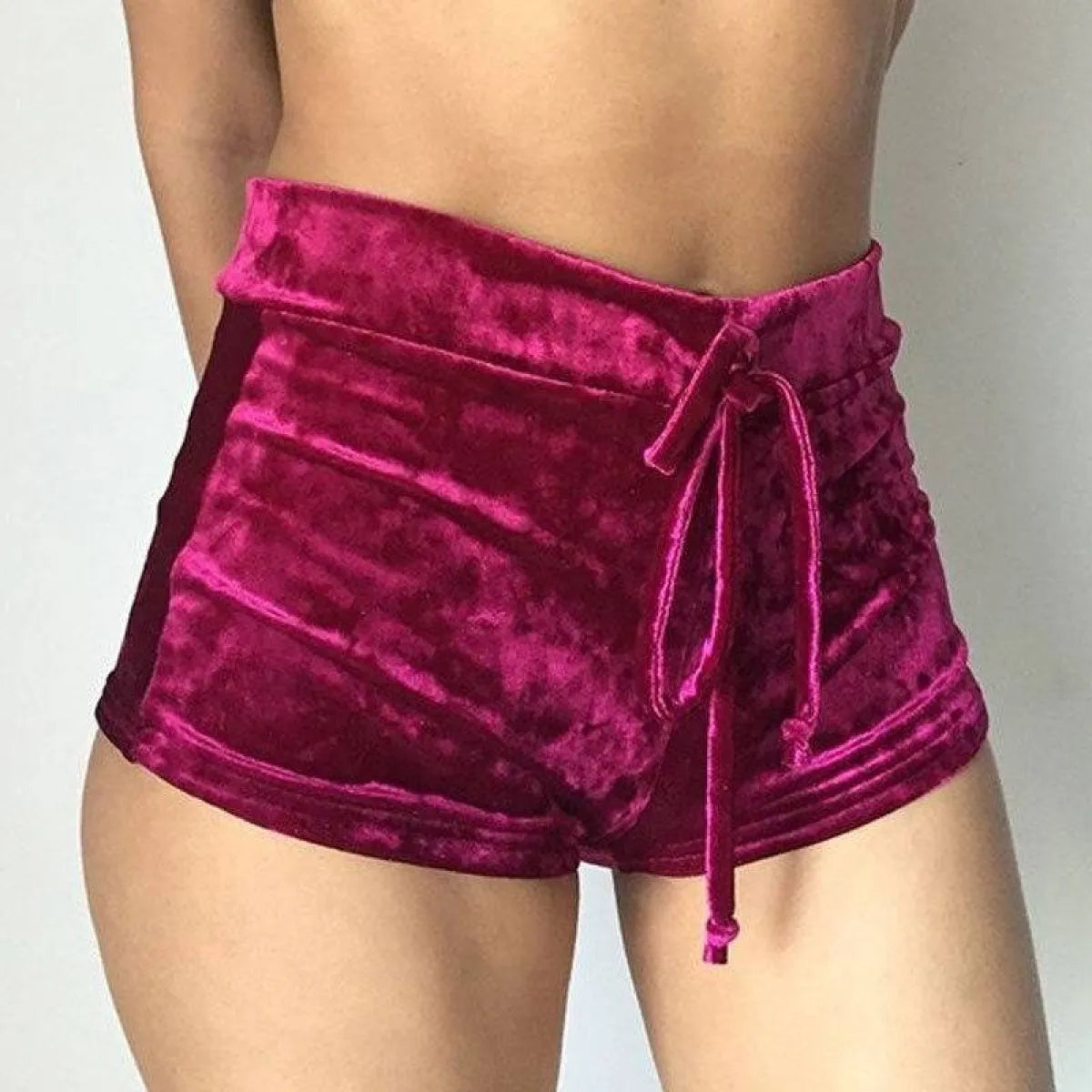 Women’s Dolphin Velvet Shorts - Bottoms - 13