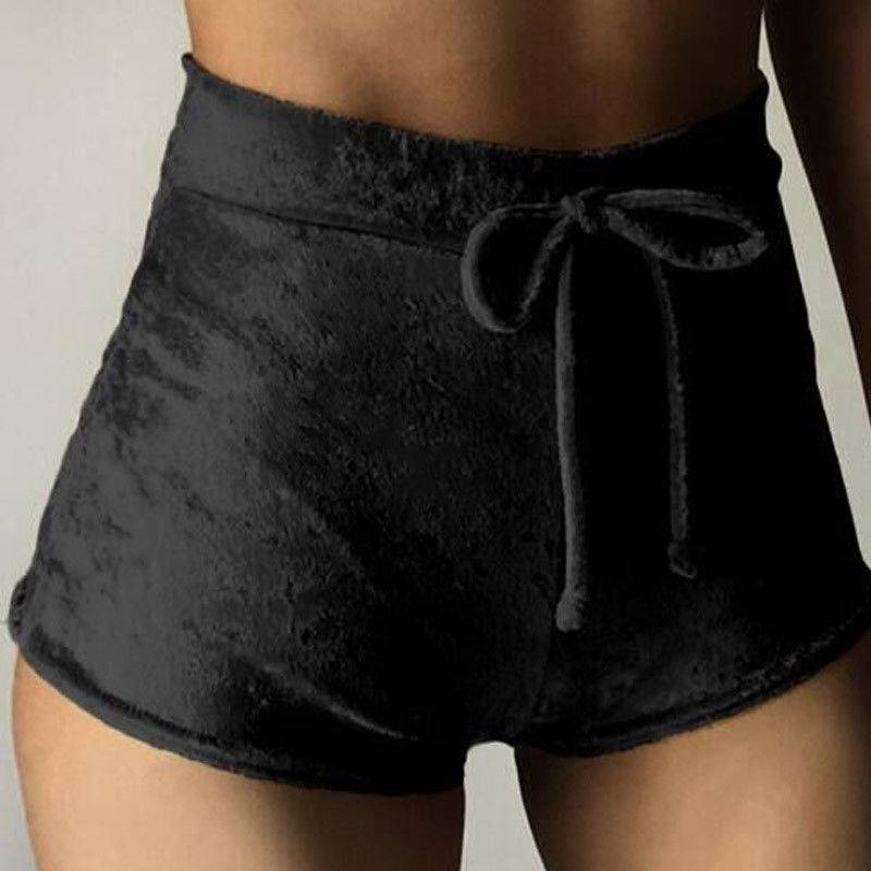 Women’s Dolphin Velvet Shorts - Black / L - Bottoms - Shorts - 14 - 2024