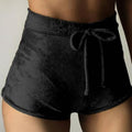Women’s Dolphin Velvet Shorts - Bottoms - 14