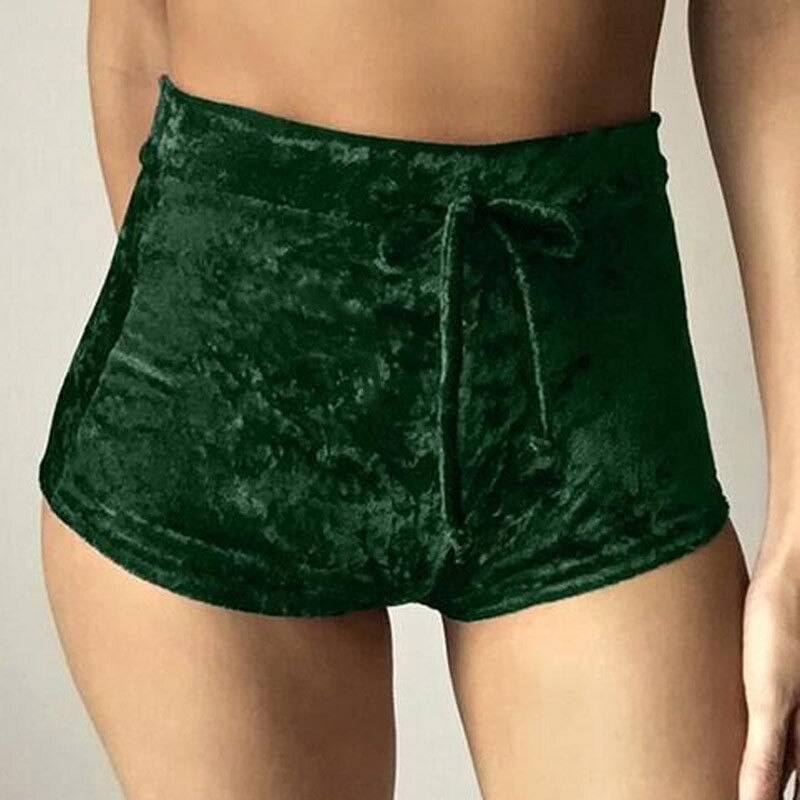 Women’s Dolphin Velvet Shorts - Green / L - Bottoms - Shorts - 15 - 2024