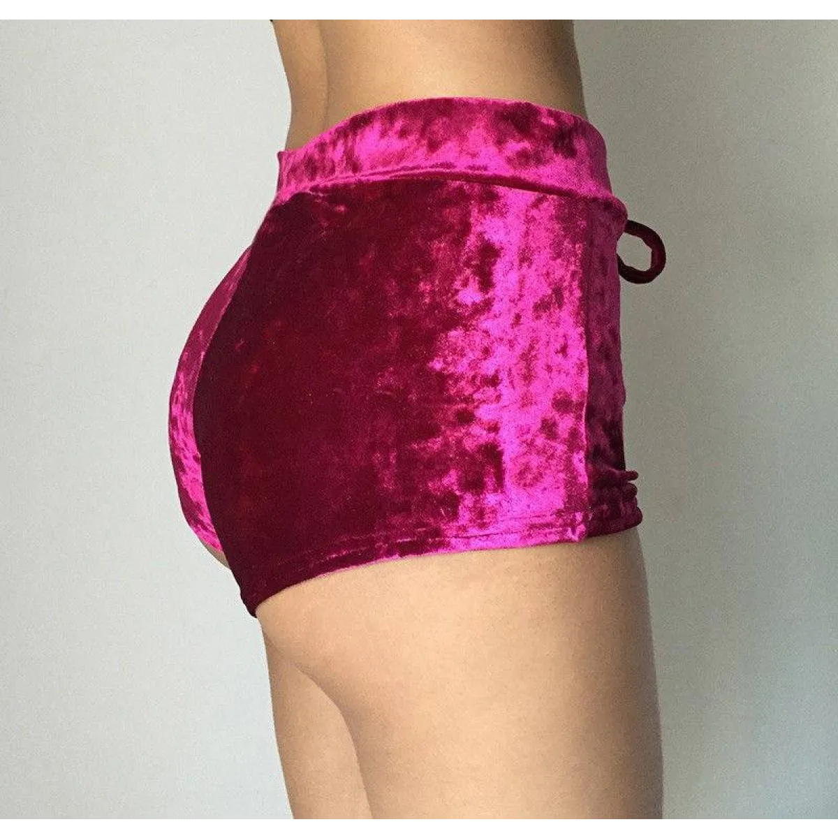 Women’s Dolphin Velvet Shorts - Bottoms - 4