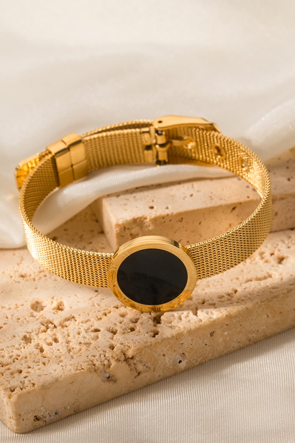 18K Gold-Plated Copper Wide Bracelet - Gold / One Size - Women’s Jewelry - Bracelets - 4 - 2024
