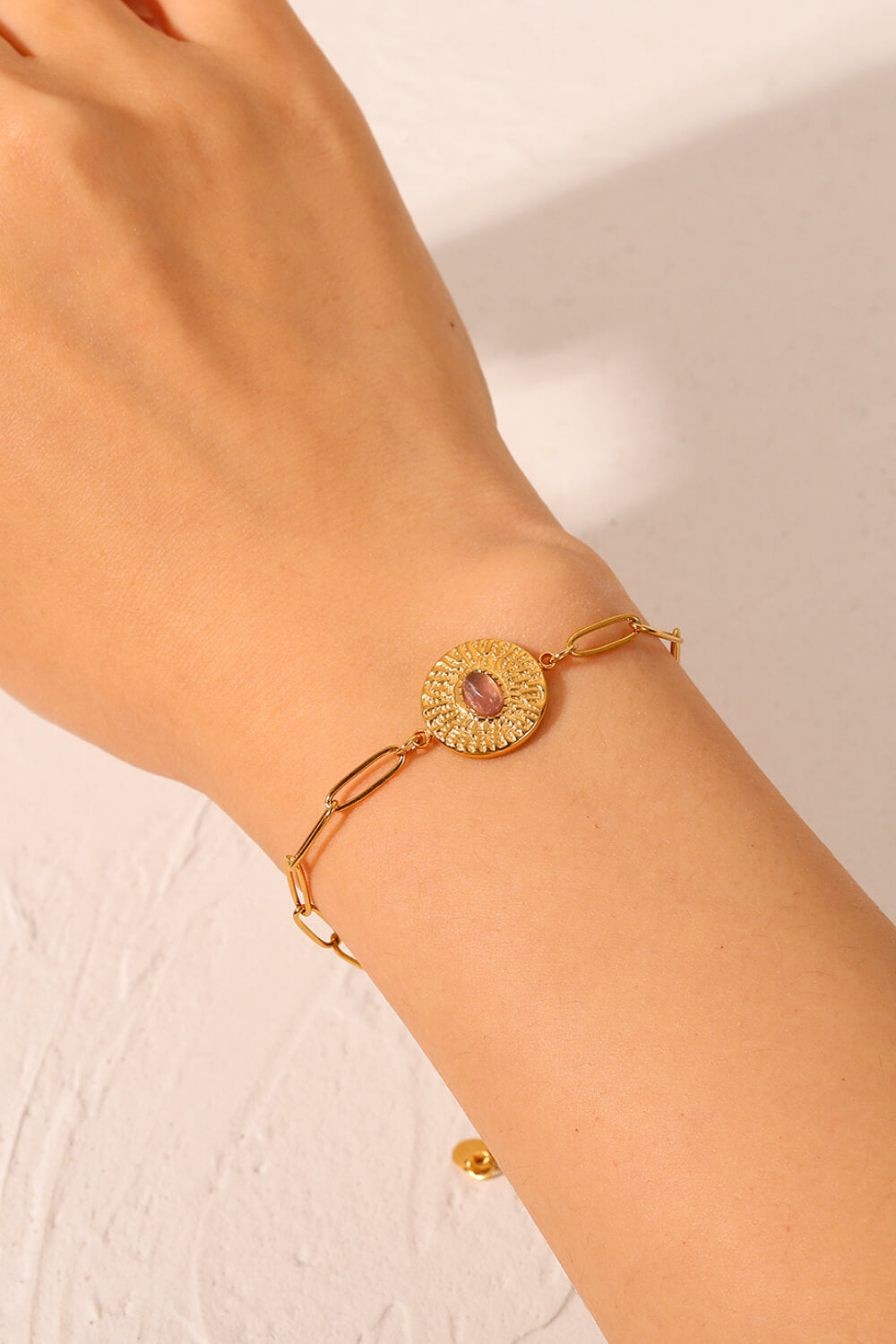 18K Gold Plated Paperclip Chain Bracelet - Gold / One Size - Women’s Jewelry - Bracelets - 2 - 2024