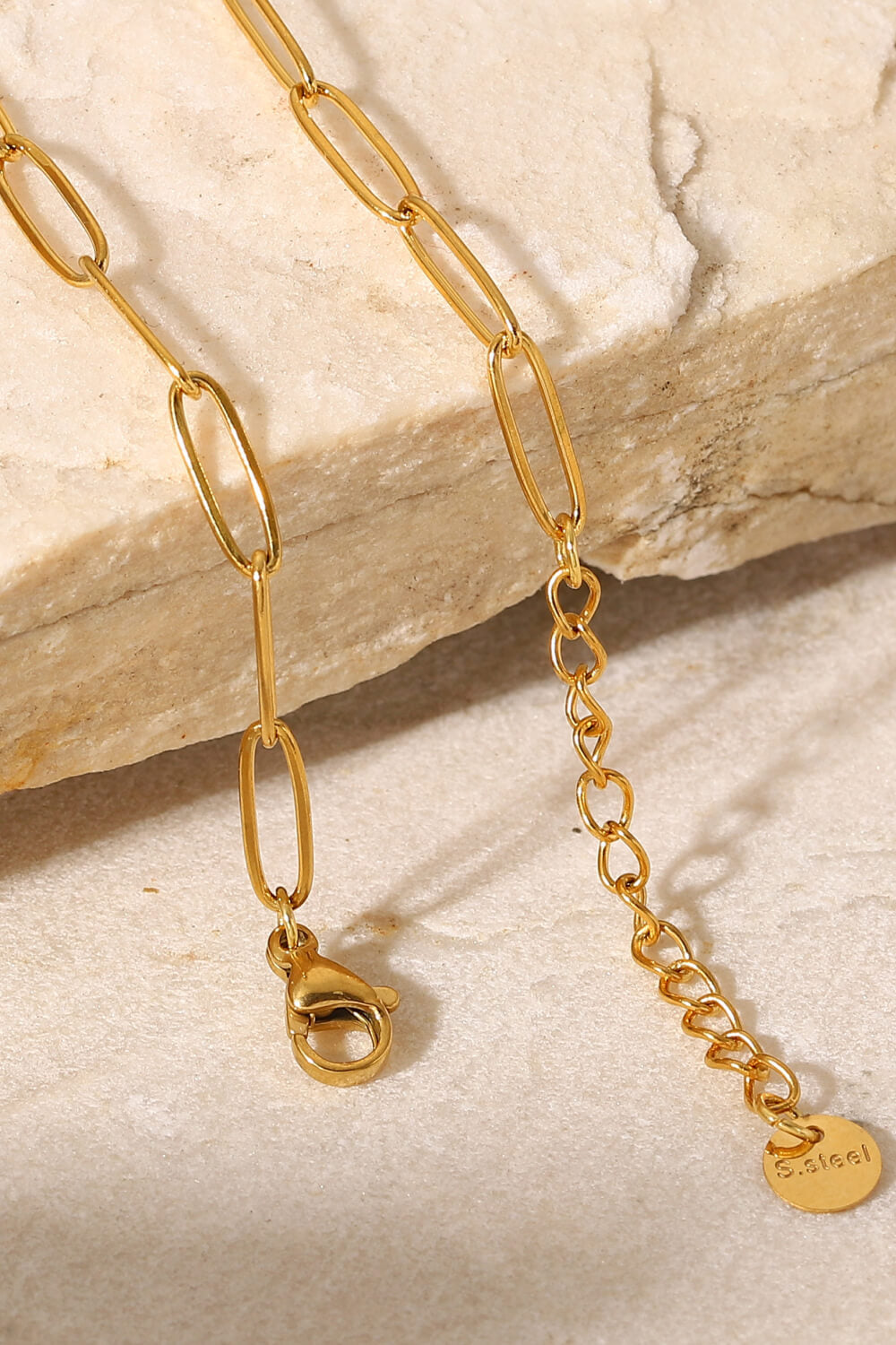 18K Gold Plated Paperclip Chain Bracelet - Gold / One Size - Women’s Jewelry - Bracelets - 7 - 2024