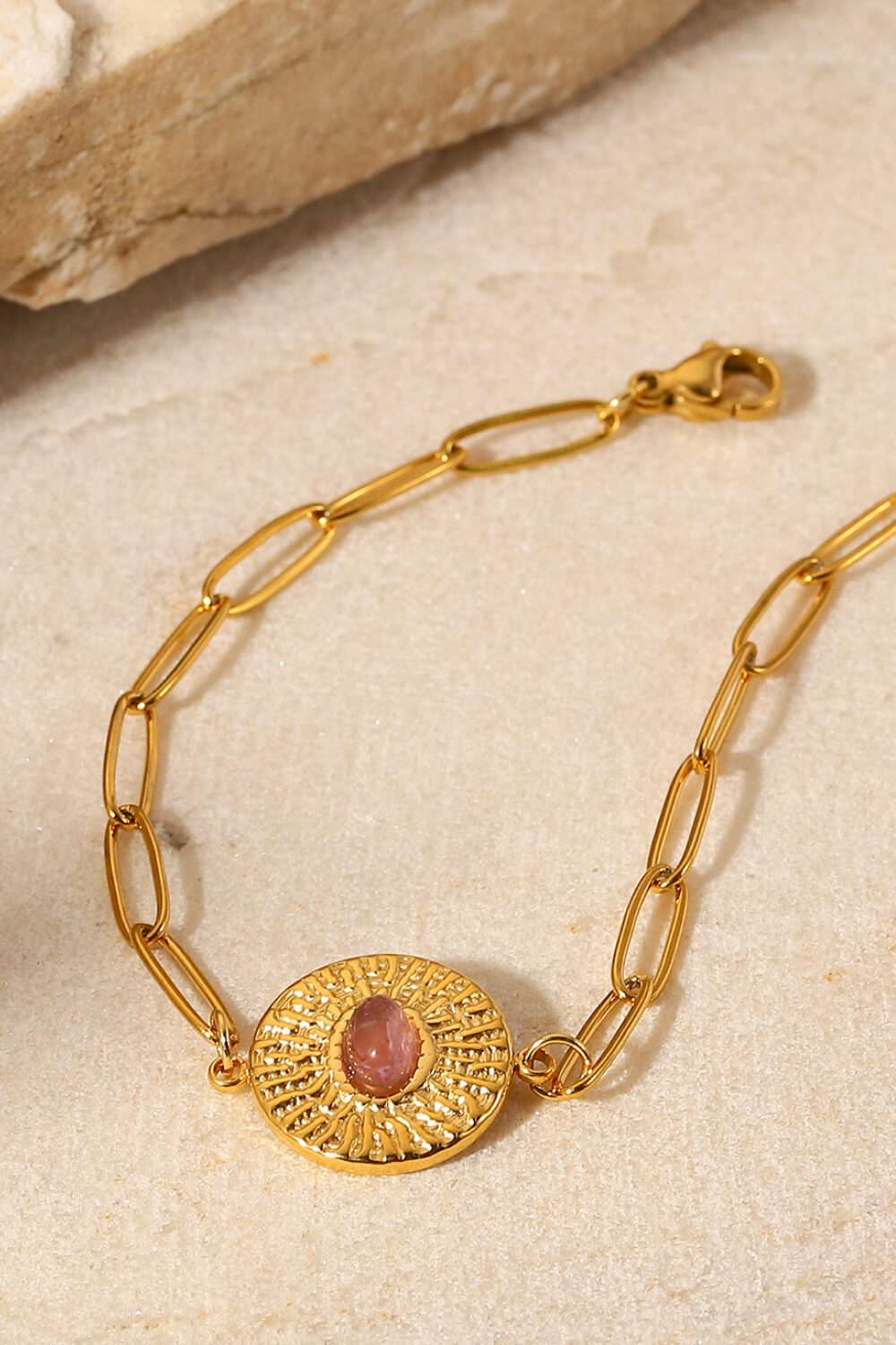 18K Gold Plated Paperclip Chain Bracelet - Gold / One Size - Women’s Jewelry - Bracelets - 5 - 2024