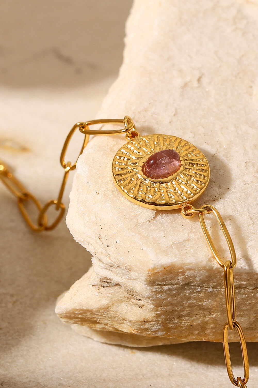 18K Gold Plated Paperclip Chain Bracelet - Gold / One Size - Women’s Jewelry - Bracelets - 6 - 2024