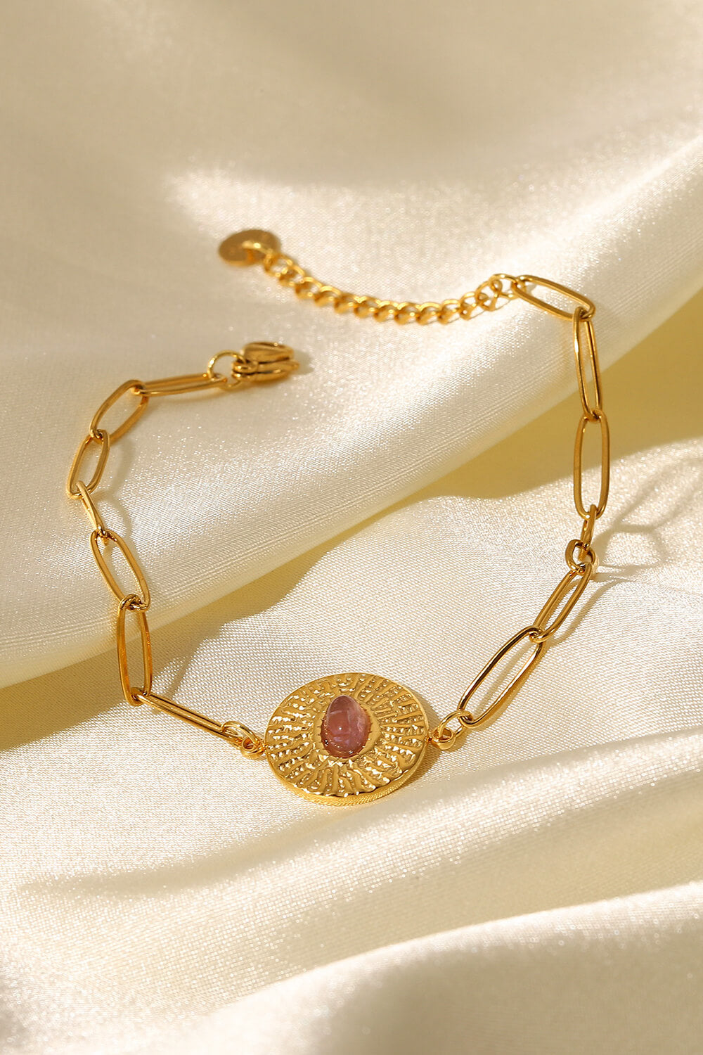 18K Gold Plated Paperclip Chain Bracelet - Gold / One Size - Women’s Jewelry - Bracelets - 4 - 2024