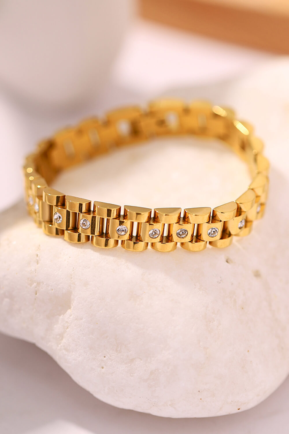 18K Gold-Plated Watch Band Bracelet - Gold / One Size - Women’s Jewelry - Bracelets - 2 - 2024