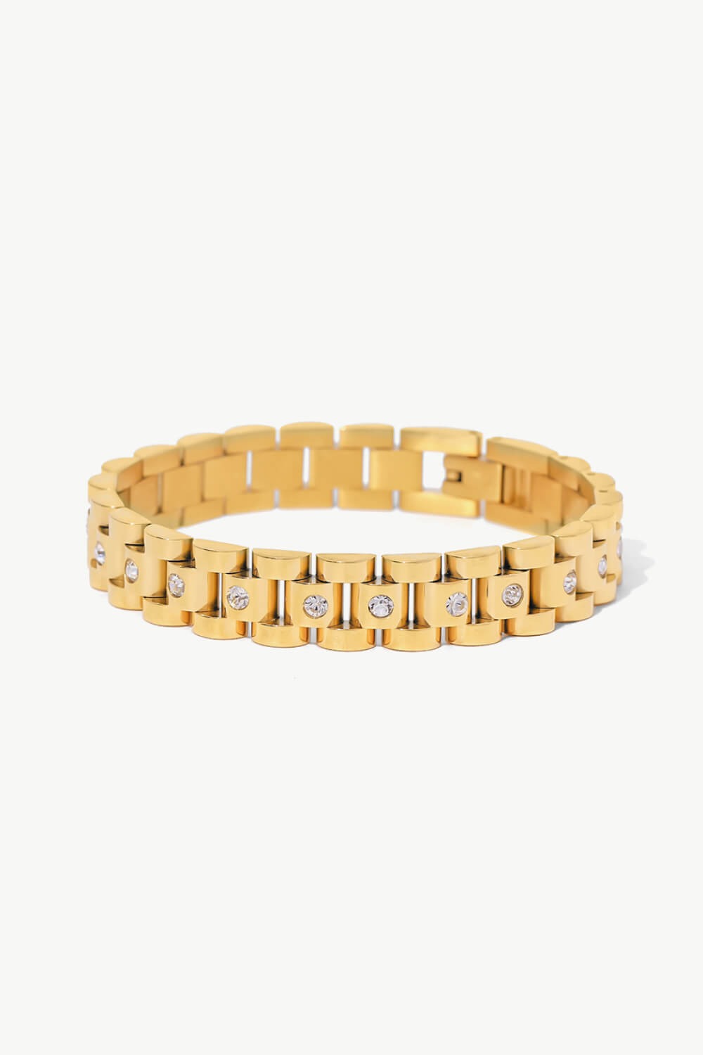 18K Gold-Plated Watch Band Bracelet - Gold / One Size - Women’s Jewelry - Bracelets - 1 - 2024