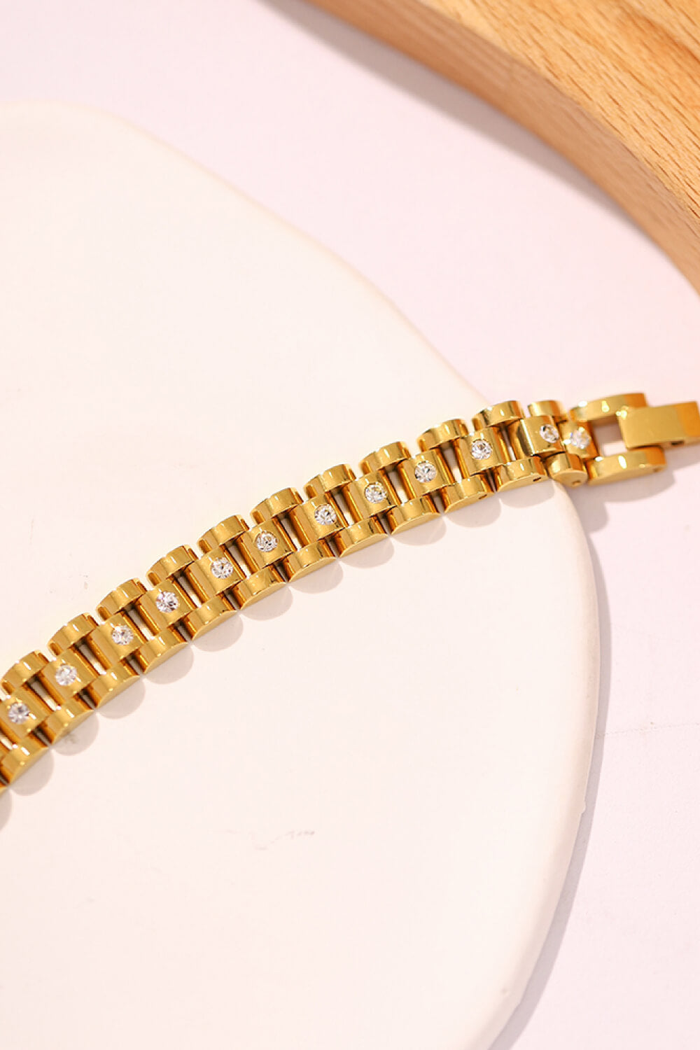 18K Gold-Plated Watch Band Bracelet - Gold / One Size - Women’s Jewelry - Bracelets - 4 - 2024