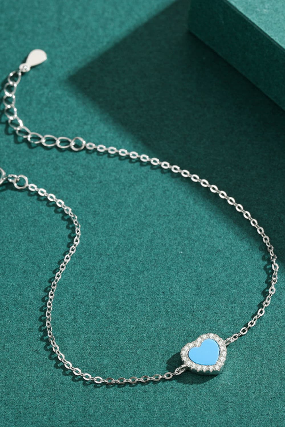 925 Sterling Silver Heart Shape Spring Ring Closure Bracelets - Women’s Jewelry - Bracelets - 6 - 2024