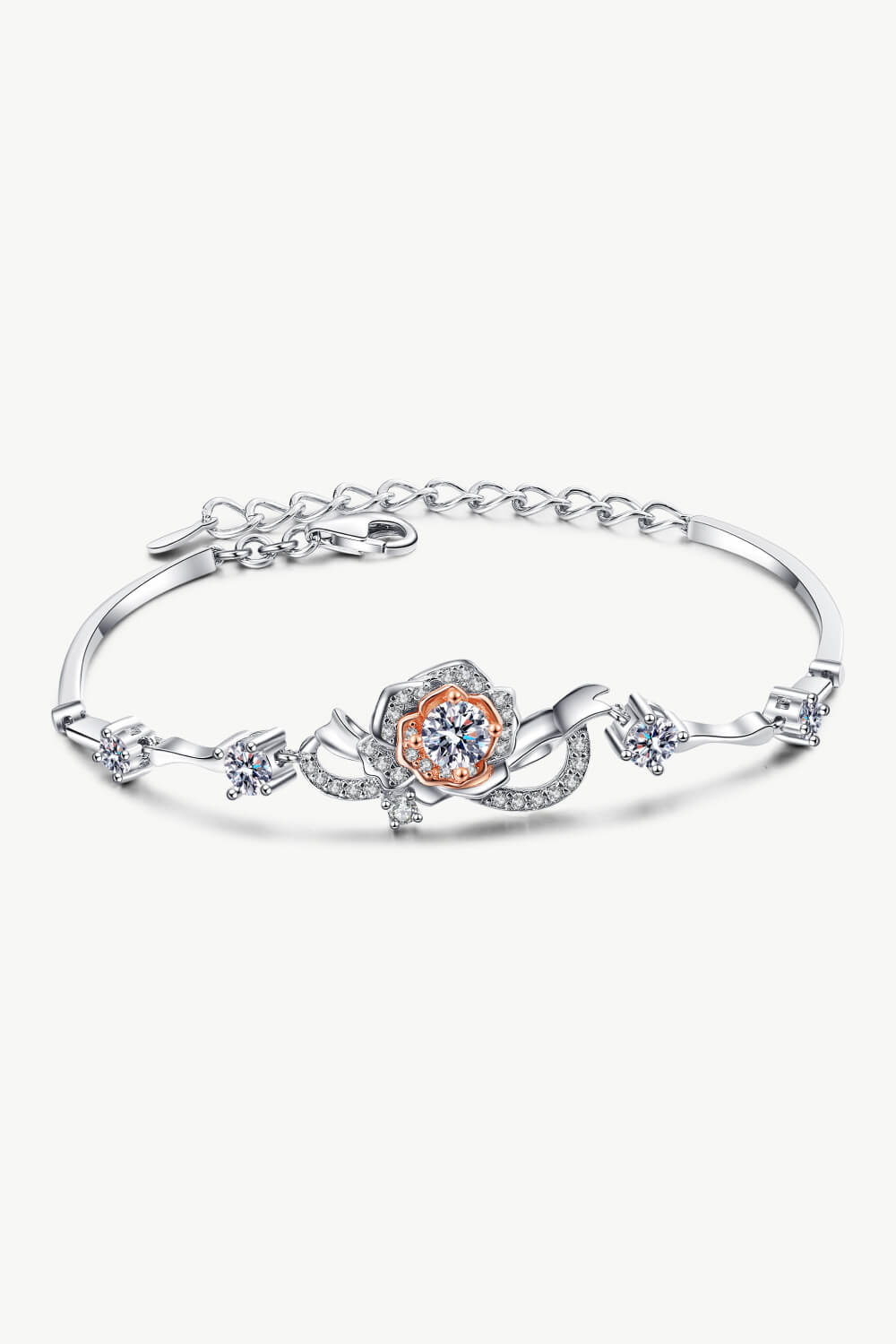 925 Sterling Silver Moissanite Bracelet - Silver / One Size - Women’s Jewelry - Bracelets - 1 - 2024