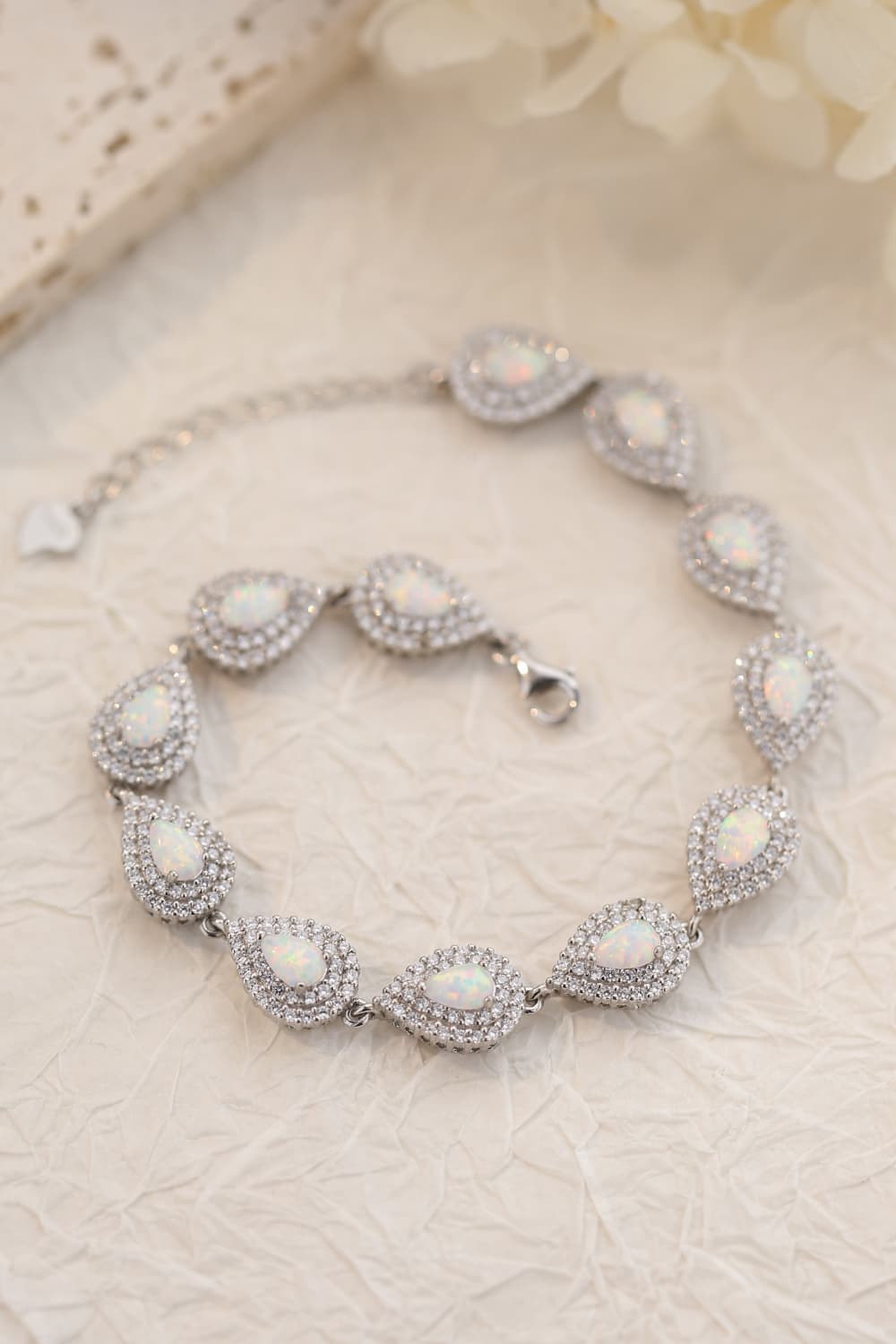 925 Sterling Silver Opal Bracelet - Women’s Jewelry - Bracelets - 7 - 2024